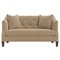 Willa Sand Dune Performance Velvet Settee - 61&quot;|Kathy Kuo Home