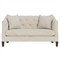 Willa Sugar Cookie Performance Boucle Weave Settee - 61&quot;|Kathy Kuo Home