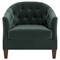 Willa Lagoon Performance Velvet Chair|Kathy Kuo Home