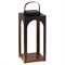 Briselle Modern Classic Black Metal Solar Outdoor Lantern - Small