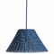 Nell Updated Traditional Dark Blue Rattan Pendant
