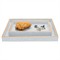Pigeon and Poodle Manchester Modern Classic Cloud Grey Faux Shagreen Tray - Set of 2|Kathy Kuo Home