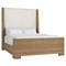 Palecek Woodside Coastal Beach Natural Brown Woven Rope Sleigh Bed - Queen|Kathy Kuo Home