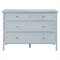 Ava Coastal Beach Light Blue Woven Rattan Dresser|Kathy Kuo Home