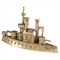 Leon Updated Traditional Aged Brass Iron Boat Sculpture|Kathy Kuo Home