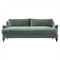 Willett Stone Pine Performance Velvet Sofa - 81&quot;|Kathy Kuo Home