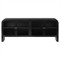 Sheila Updated Traditional Black Iron Curved Media Console - 70&quot;|Kathy Kuo Home