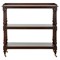 Achard French Country Dark Brown Mango Wood Caster Bar Cart|Kathy Kuo Home