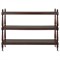 Achard French Country Dark Brown Mango Wood Caster Wide Bar Cart|Kathy Kuo Home