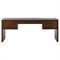 Julius Modern Classic Brown Oak Wood Executive Desk|Kathy Kuo Home
