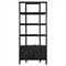 Rissa Modern Classic Black Acacia Wood Bookcase|Kathy Kuo Home