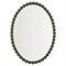 Eisley French Country Green Iron Beaded Frame Wall Mirror|Kathy Kuo Home