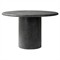 Sage Modern Classic Black Textured Concrete Outdoor Dining Table - 48&quot;|Kathy Kuo Home