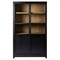 Clarence Modern Classic Black Oak Display Case|Kathy Kuo Home