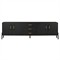 Matthew Modern Classic Black Oak Media Console - 94&quot;|Kathy Kuo Home