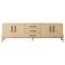 Matthew Modern Classic Brown Oak Media Console - 94&quot;|Kathy Kuo Home