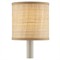 Jodie Coastal Beach Natural Grasscloth Drum Chandelier Shade|Kathy Kuo Home