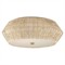 Rica Coastal Beach White Rattan Flush Mount|Kathy Kuo Home