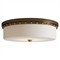 Nyro Updated Traditional Antique Brass Flush Mount