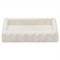 Pigeon and Poodle Proviso Modern Classic White Fluted Marble Soap Dish|Kathy Kuo Home