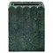 Pigeon and Poodle Proviso Modern Classic Jade Green Fluted Marble Square Waste Basket|Kathy Kuo Home