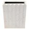 Pigeon and Poodle Proviso Modern Classic White Fluted Marble Rectangular Waste Basket|Kathy Kuo Home