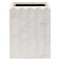 Pigeon and Poodle Proviso Modern Classic White Fluted Marble Square Waste Basket|Kathy Kuo Home