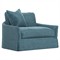 Hartwell Lakeside Performance Velvet Chair and a Half|Kathy Kuo Home