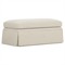 Hartwell Whipped Cream Textured Boucl+? Ottoman|Kathy Kuo Home