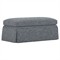 Hartwell Fisherman Blue Performance Ottoman|Kathy Kuo Home
