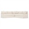 Hartwell Truffle Salt Performance Corner Sectional - 118&quot;|Kathy Kuo Home