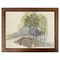 Ashby Traditional Green Bridge Brown Walnut Frame Painting - 8x10|Kathy Kuo Home