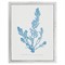 Finn Coastal Beach Blue Coral White Frame Illustration - 20x16|Kathy Kuo Home