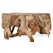 Prescy Coastal Beach Natural Brown Teak Wood Root Coffee Table|Kathy Kuo Home