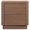 Rex Modern Classic Brown Walnut Nightstand|Kathy Kuo Home