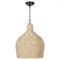 Campagna Coastal Beach Natural Woven Rattan Pendant|Kathy Kuo Home