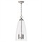 Maiden Updated Traditional Glass Shade Polished Nickel Pendant|Kathy Kuo Home