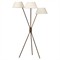 Fienna Modern Classic Bronze Iron Tripod Floor Lamp|Kathy Kuo Home