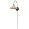 Ansel Updated Traditional Bronze Iron Linen Bell Armed Sconce|Kathy Kuo Home