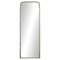 Loren French Country Antique Gold Metal Arched Floor Mirror - 81&quot;|Kathy Kuo Home