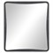 Iverie Modern Classic Sculpted Grey Metal Wall Mirror|Kathy Kuo Home