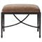 Jane Updated Traditional Altair Mushroom Bronze Iron Rectangular Stool|Kathy Kuo Home