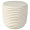 Leith Modern Classic Cream Concrete Round Side Table|Kathy Kuo Home