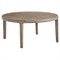 Leith Modern Classic Brown Wood Round Coffee Table|Kathy Kuo Home