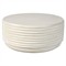 Leith Modern Classic Cream Concrete Round Coffee Table|Kathy Kuo Home