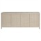 Leith Modern Classic Light Grey Wood Textured Media Cabinet - 79&quot;|Kathy Kuo Home