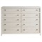 Leith Modern Classic Light Grey Wood Double Dresser|Kathy Kuo Home