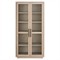 Alwyn Modern Classic Light Oak Display Cabinet|Kathy Kuo Home