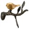 Colton Updated Traditional Antique Gold Iron Bird Wall Sculpture|Kathy Kuo Home
