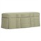 Cornell Rosemary Chenille Skirted Storage Bench|Kathy Kuo Home